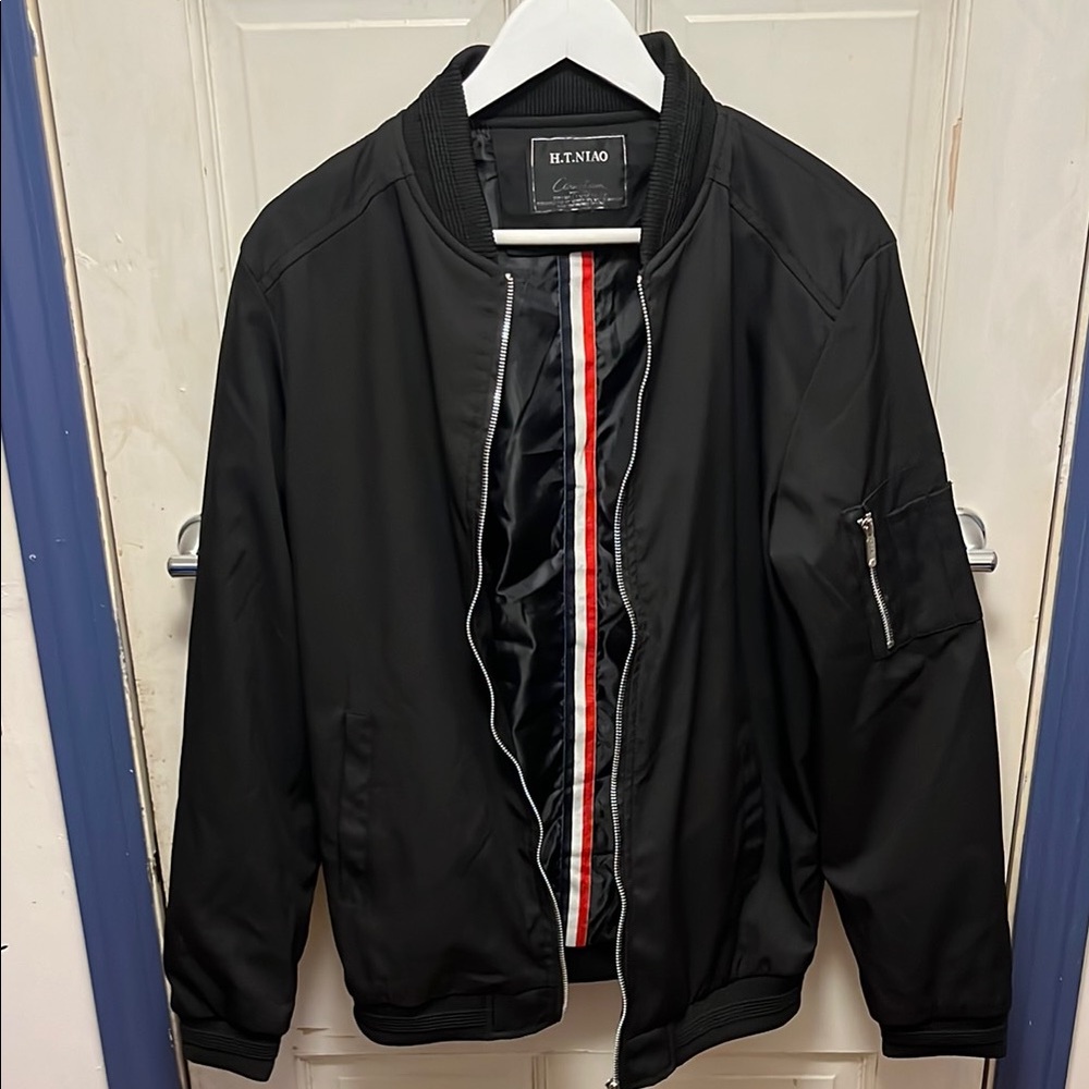 Black Men's Bomber Jacket